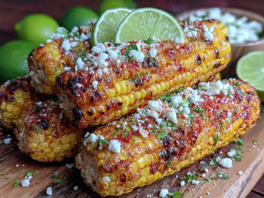 crispy street-style elote corn ribs - featured image