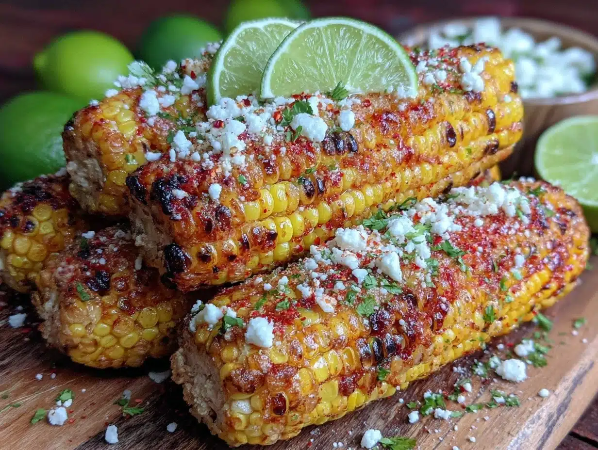 crispy street-style elote corn ribs - featured image