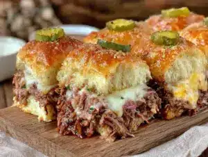 Crockpot Mississippi Pot Roast Sliders - featured image