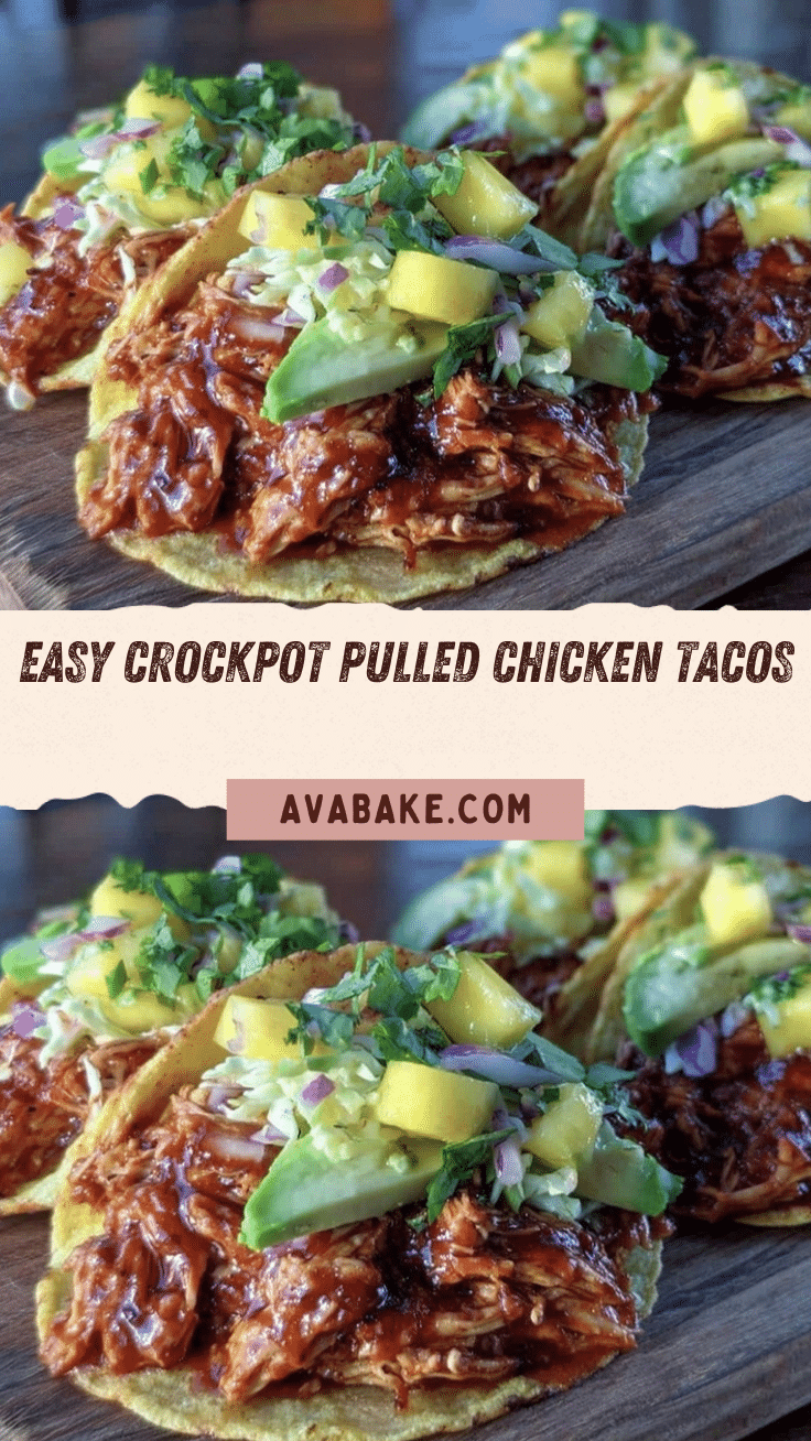 crockpot pulled chicken tacos recipe