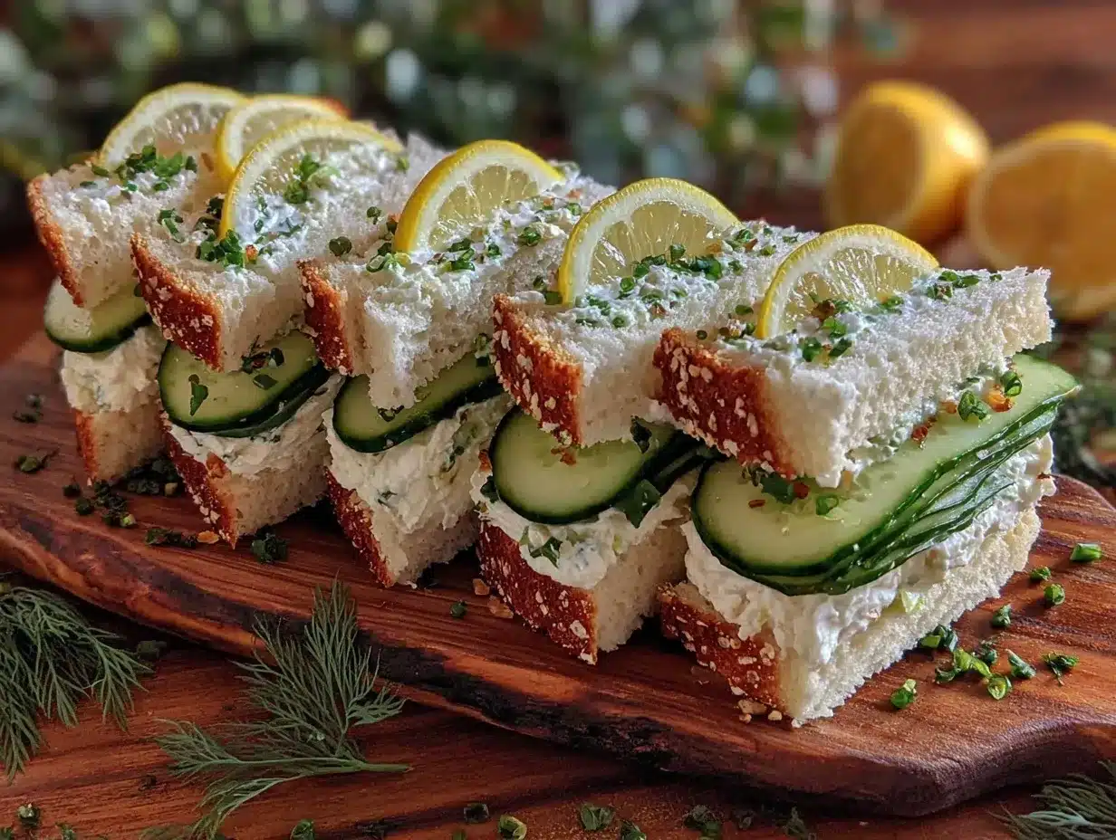 cucumber tea sandwiches preparation steps