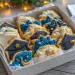 decorated graduation sugar cookies gift set - featured image