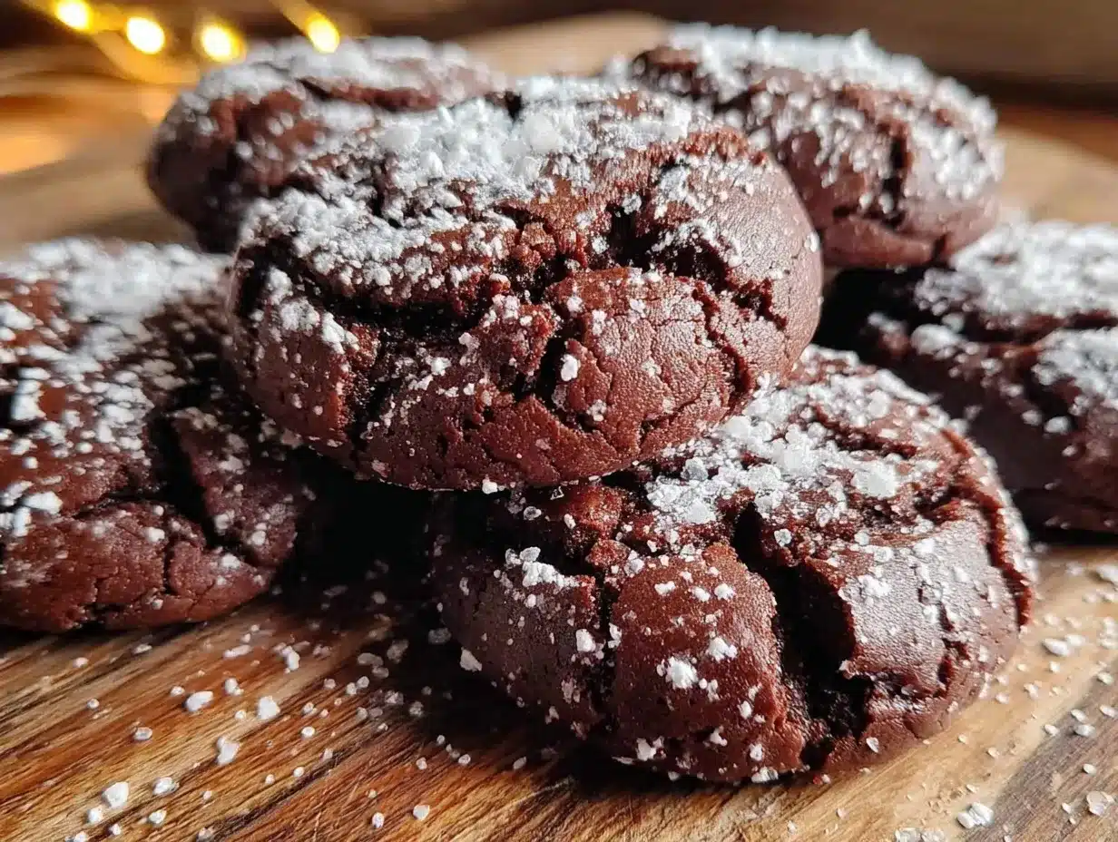 easy brownie mix crinkle cookies preparation steps