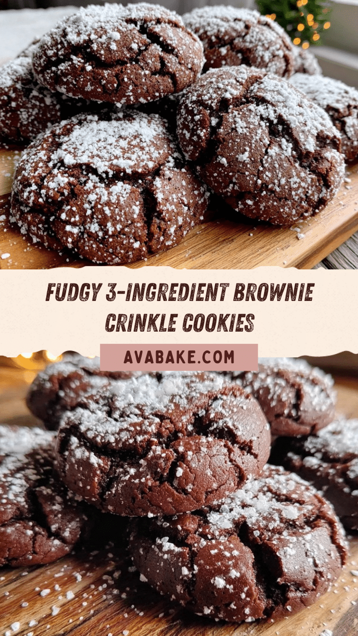 easy brownie mix crinkle cookies recipe