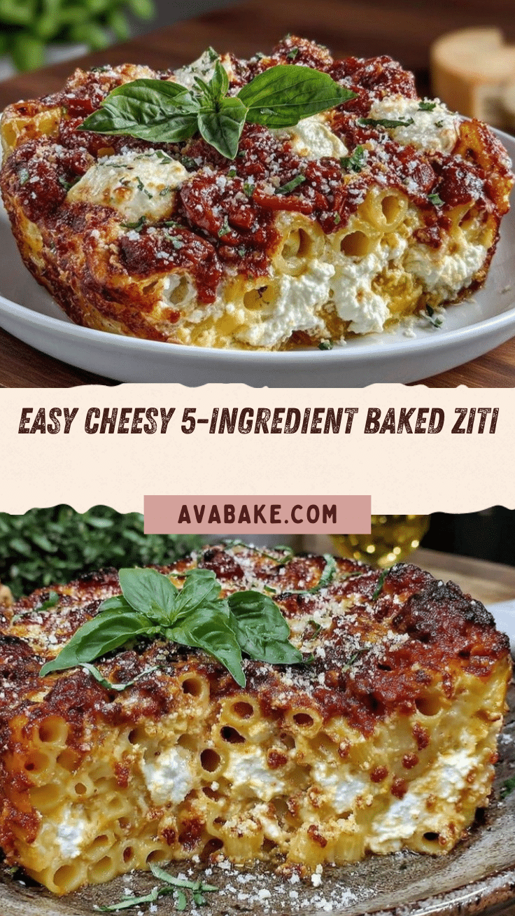 easy cheesy baked ziti recipe