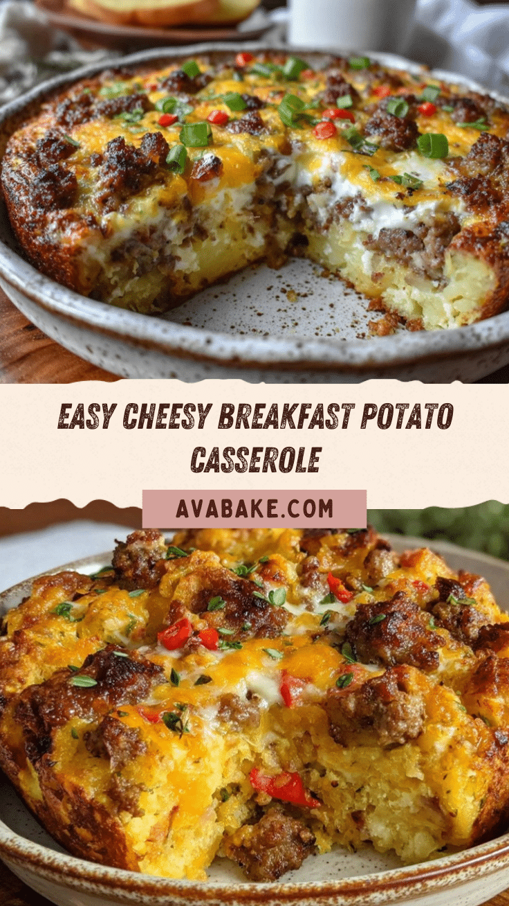 easy cheesy breakfast potato casserole recipe