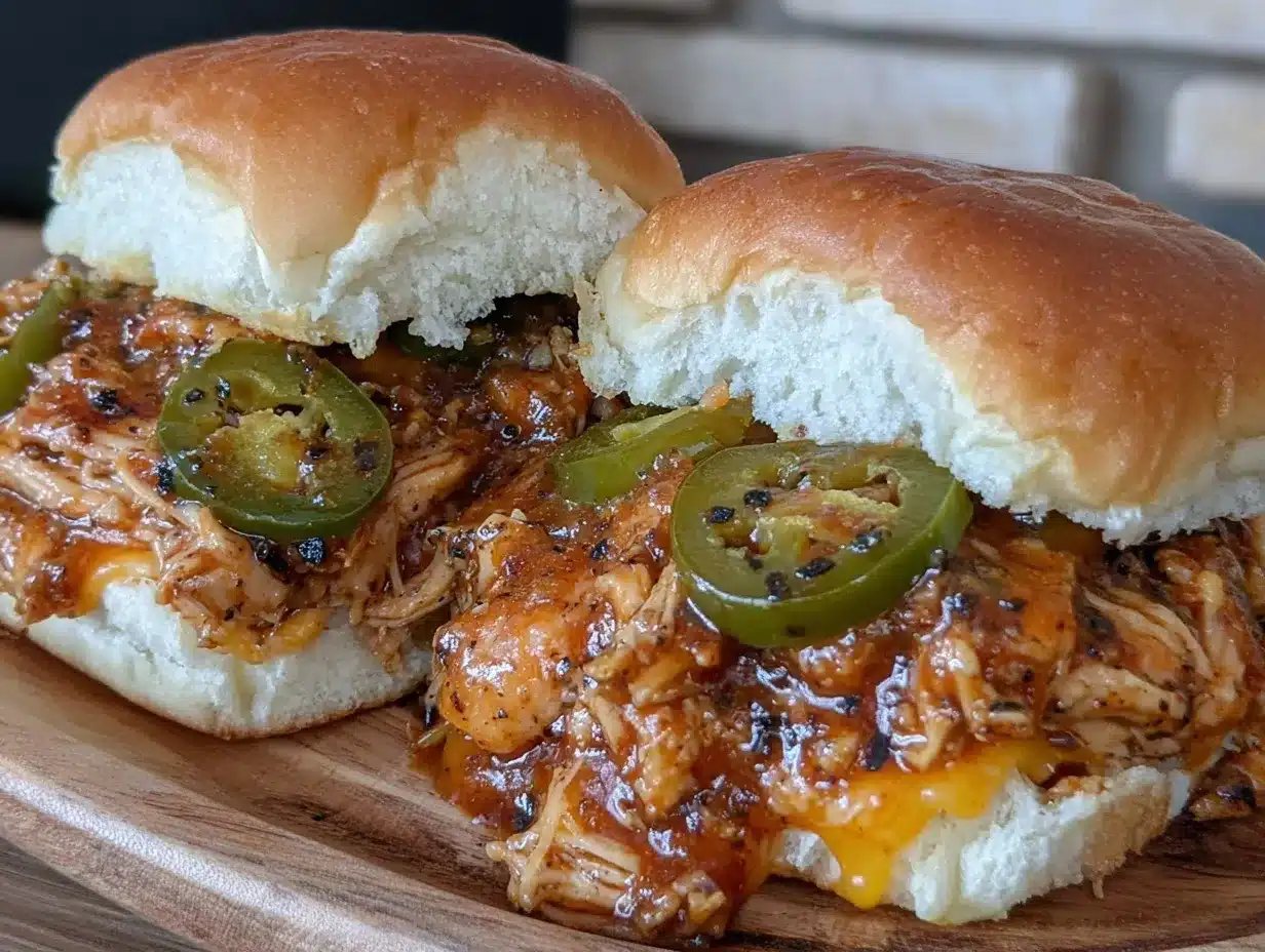 Easy Crockpot Mississippi Chicken Sliders preparation steps