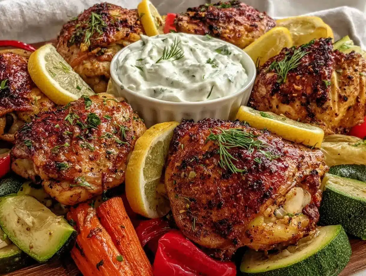 easy greek chicken sheet pan dinner preparation steps