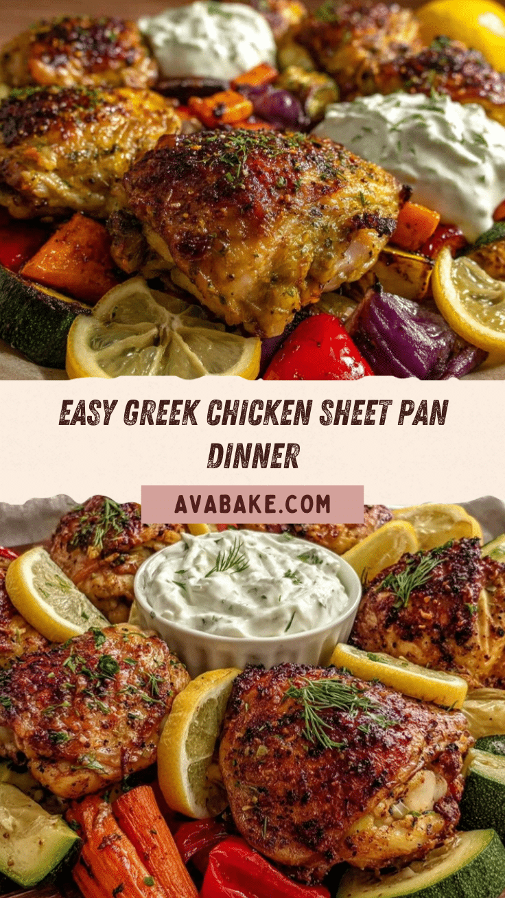 easy greek chicken sheet pan dinner recipe