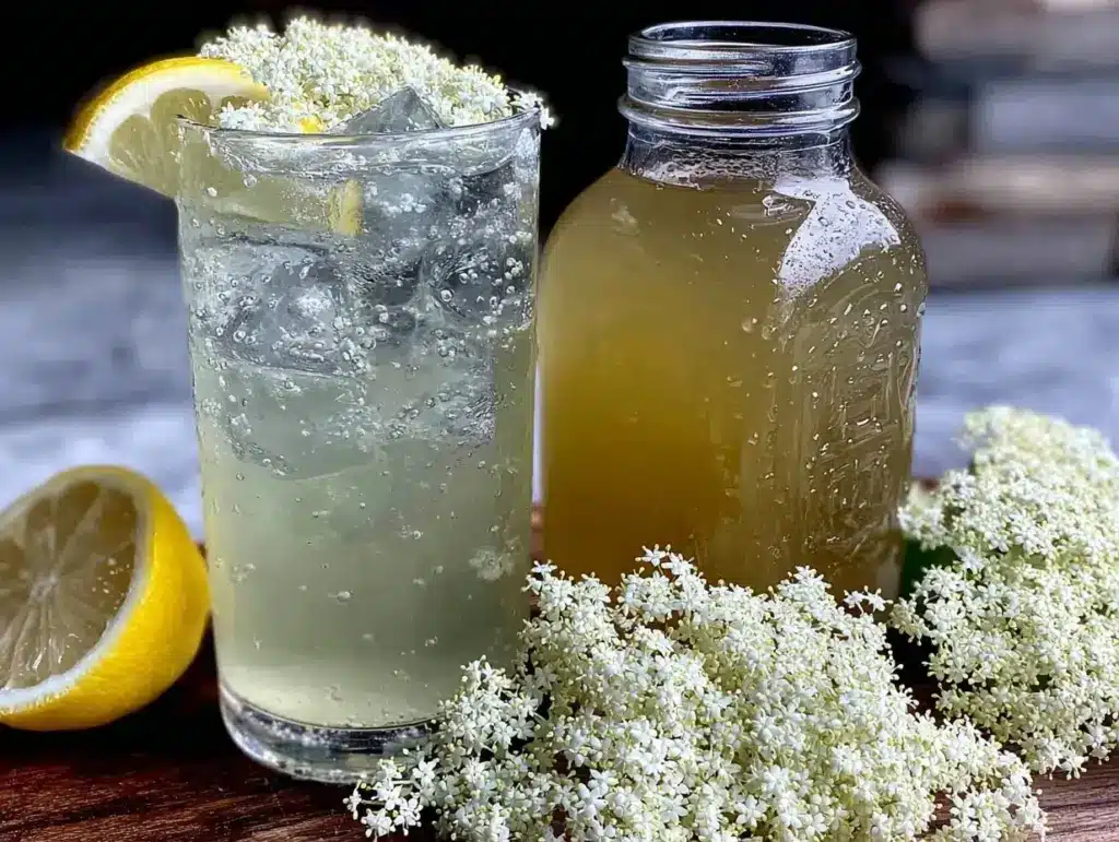 elderflower cordial syrup - featured image