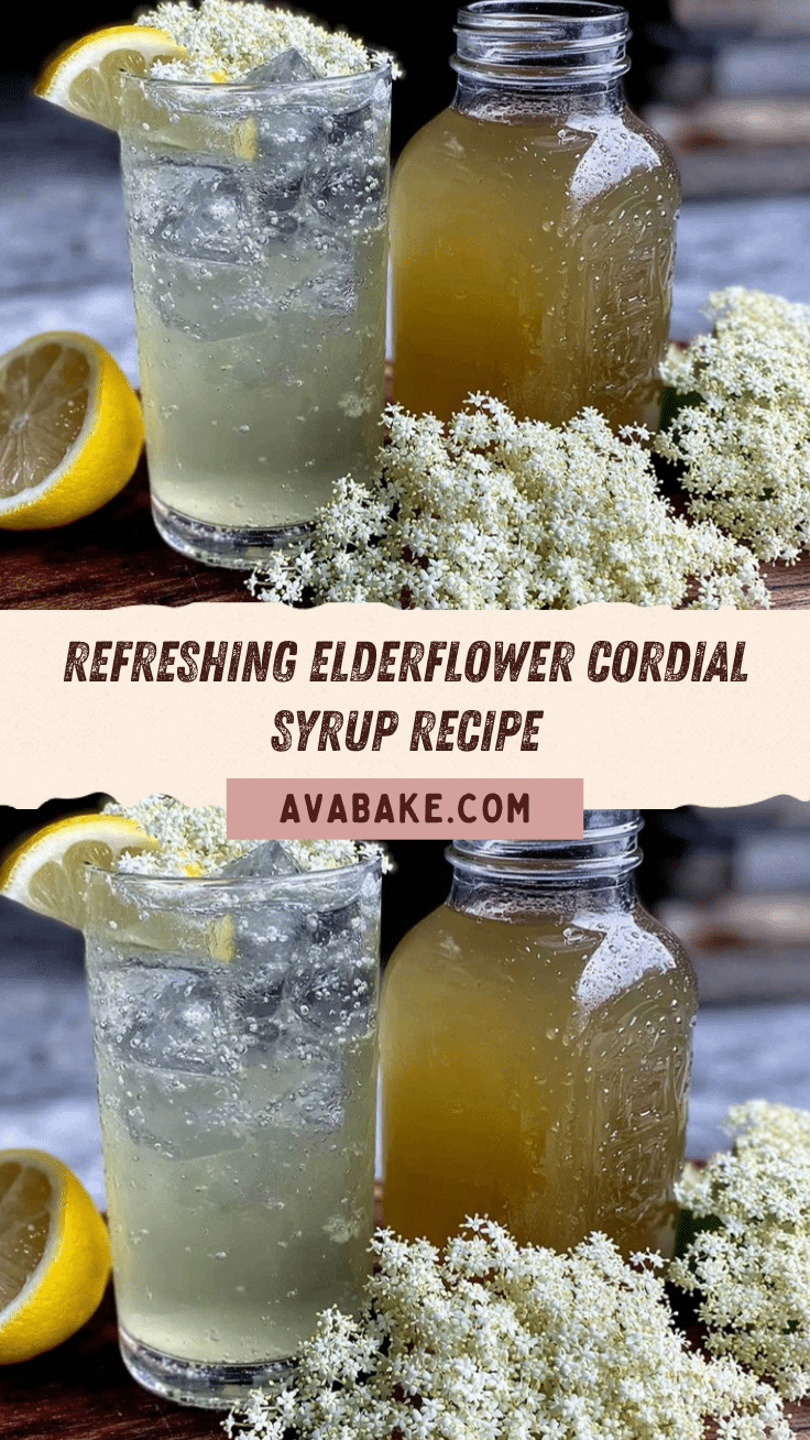 elderflower cordial syrup recipe