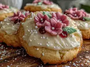 floral sugar cookies - featured image