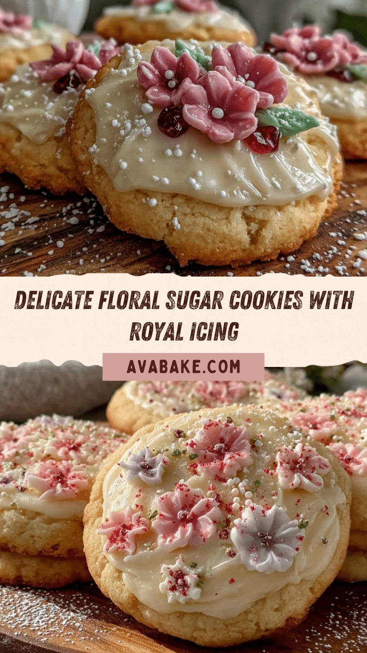 floral sugar cookies recipe