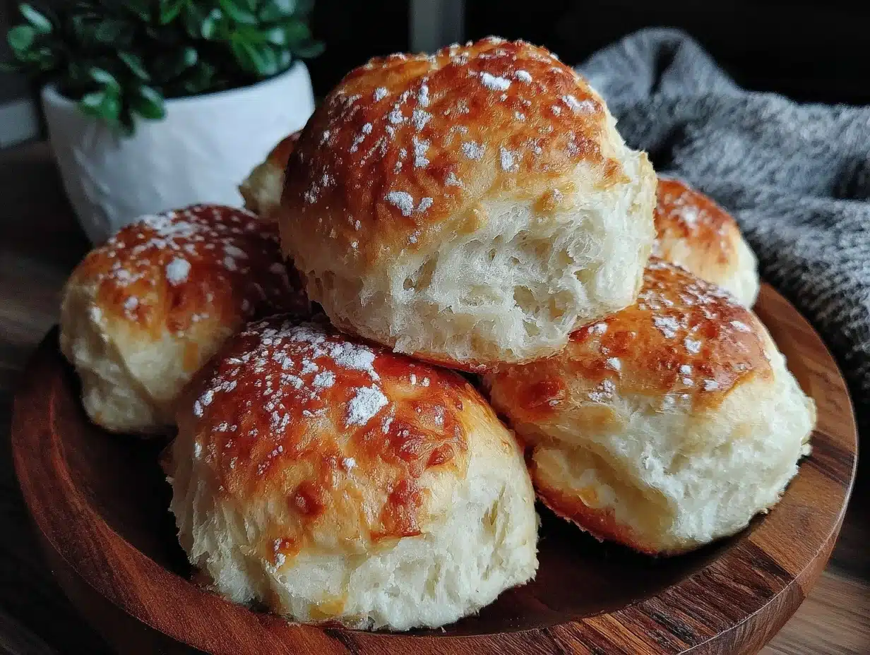 fluffy gluten-free dinner rolls - featured image