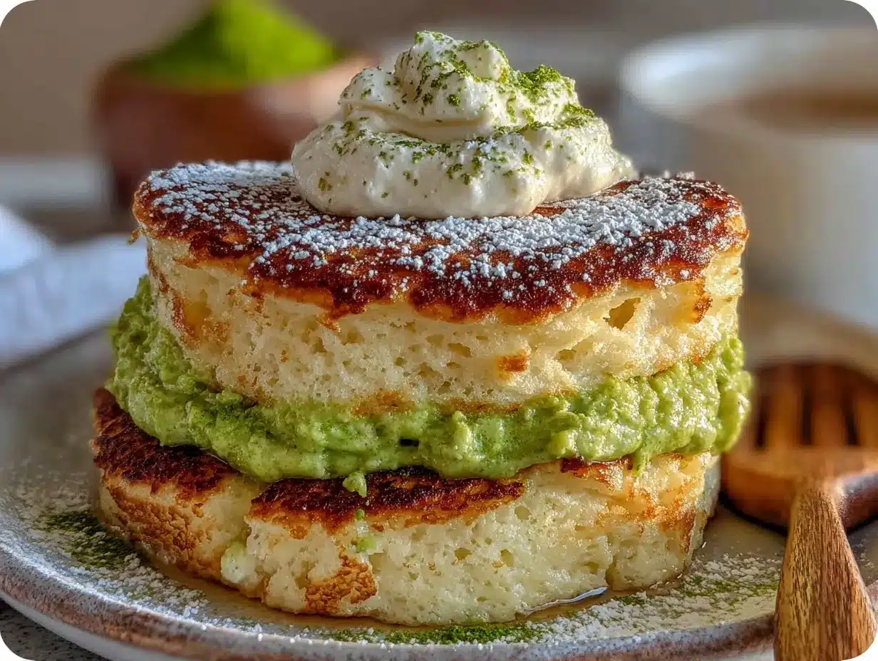 fluffy Japanese soufflé pancakes preparation steps