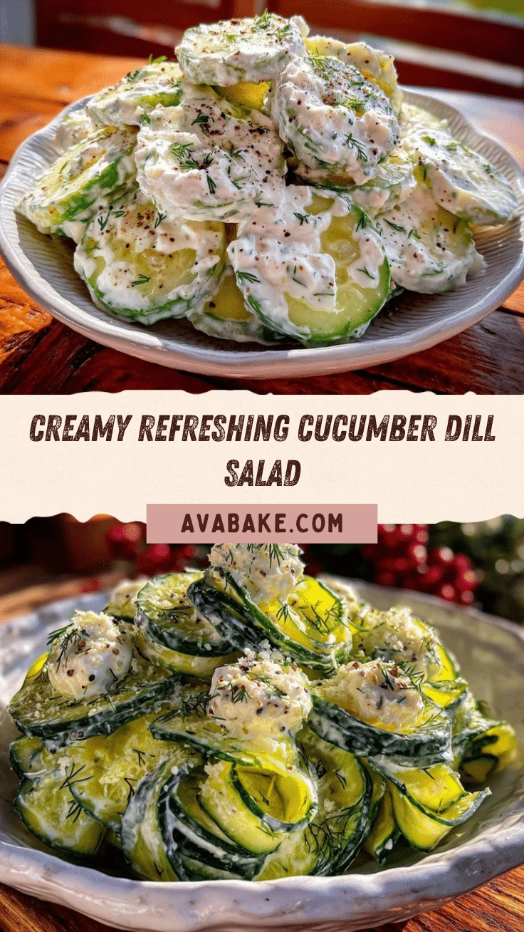 fresh creamy cucumber dill salad recipe