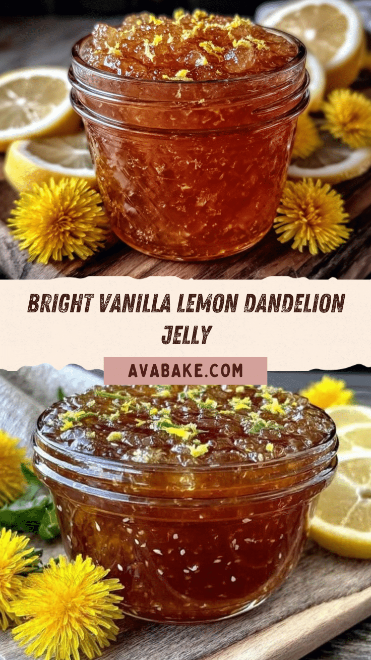 fresh dandelion jelly recipe