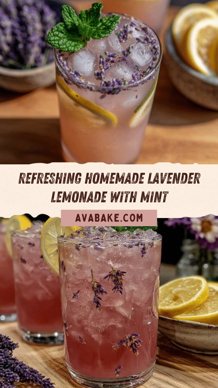 fresh homemade lavender lemonade recipe