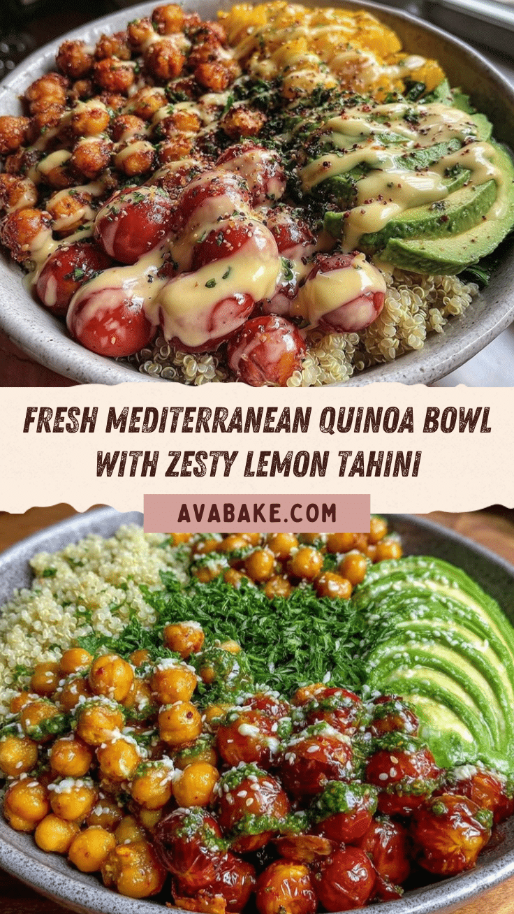 fresh mediterranean quinoa bowl recipe