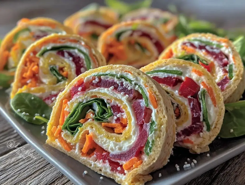 Fresh Spring Pinwheel Roll-Ups - featured image
