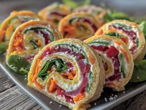 Fresh Spring Pinwheel Roll-Ups - featured image