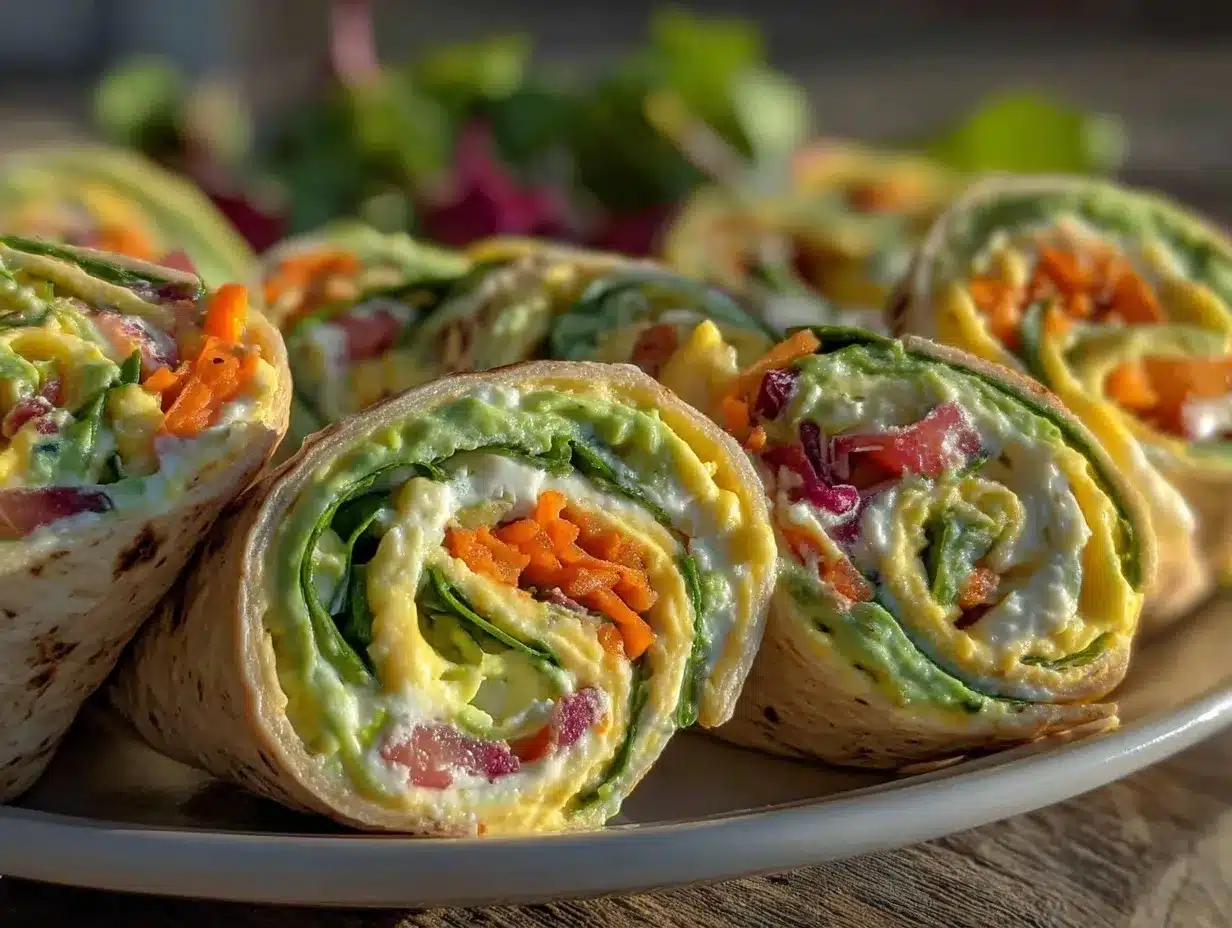 Fresh Spring Pinwheel Roll-Ups preparation steps