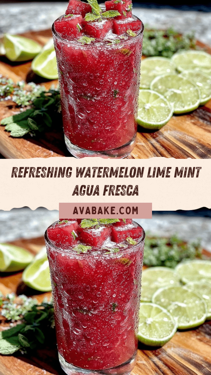 fresh watermelon agua fresca recipe