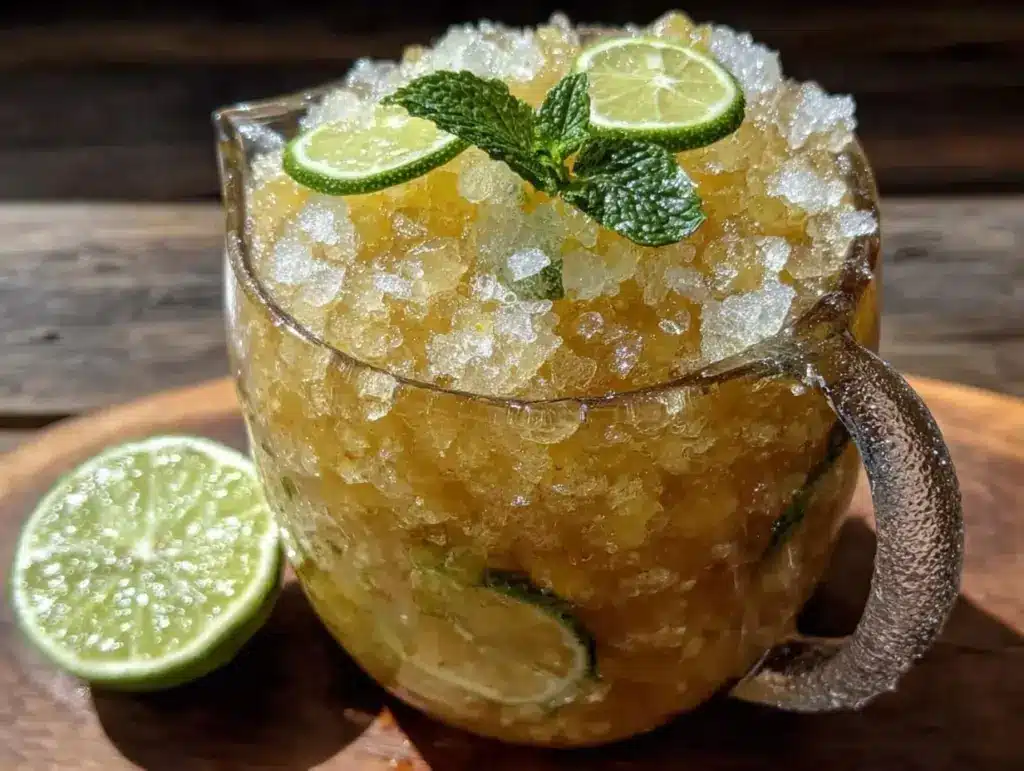 frozen mango margarita slushie - featured image