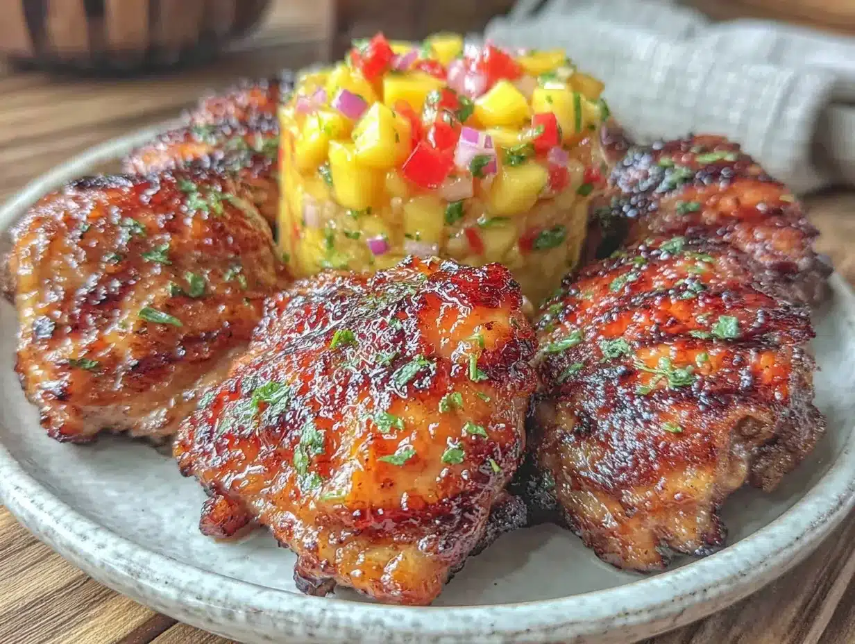 grilled honey lime chicken thighs preparation steps