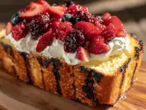 grilled pound cake recipe - featured image
