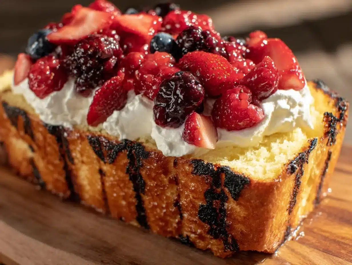 grilled pound cake recipe - featured image