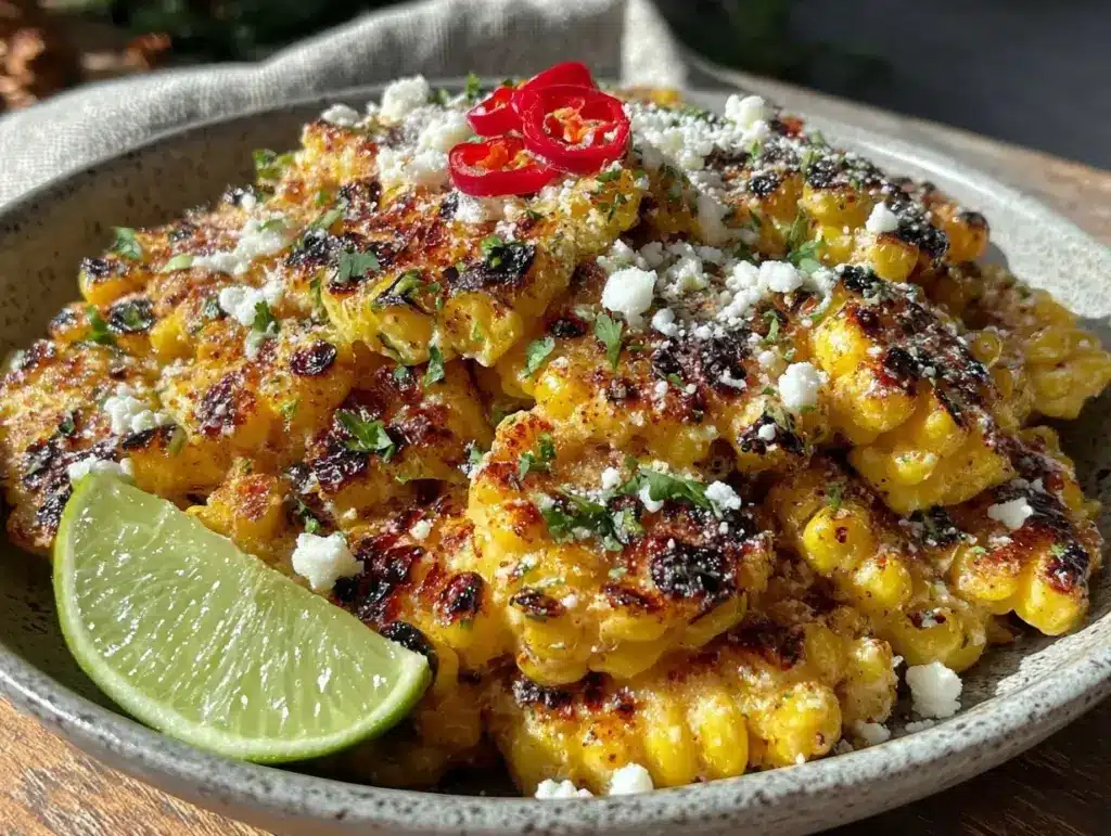 grilled street corn salad - featured image