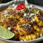 grilled street corn salad - featured image