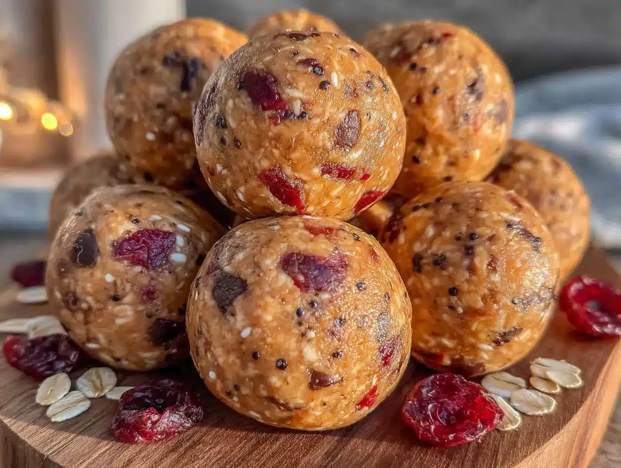 Healthy Trail Mix Energy Bites preparation steps