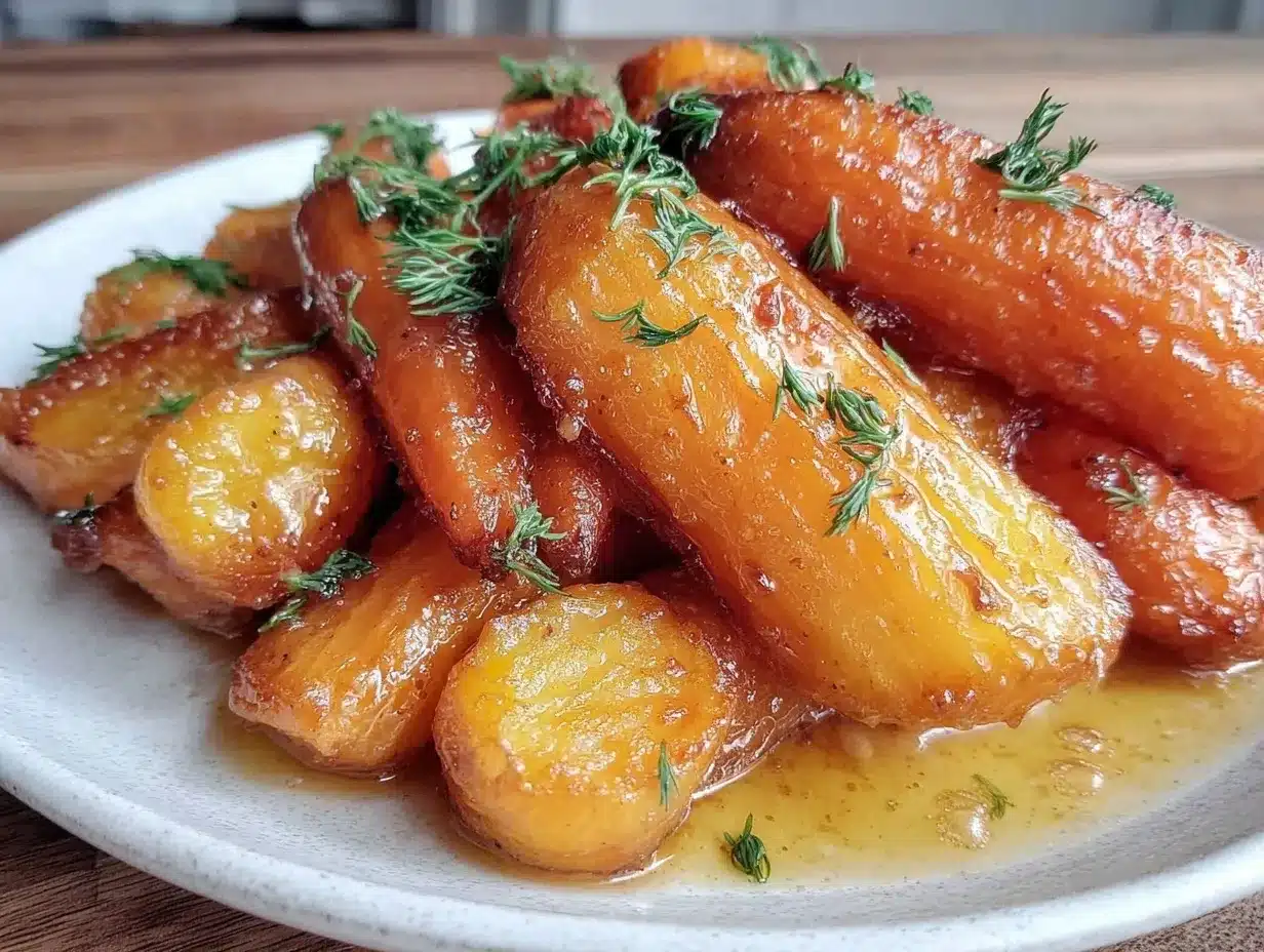 honey roasted carrots recipe preparation steps