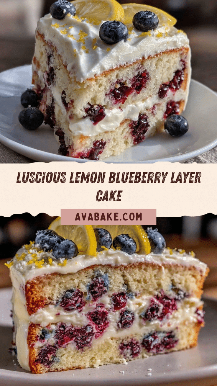 lemon blueberry layer cake recipe