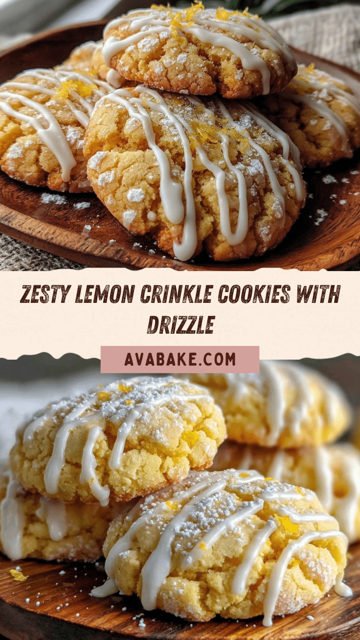 lemon crinkle cookies recipe