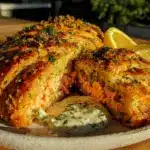 lemon herb salmon en croûte - featured image