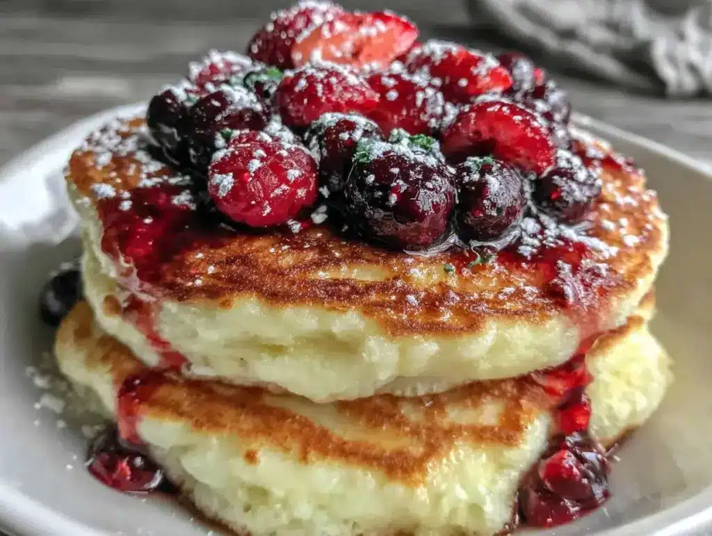 lemon ricotta pancakes - featured image