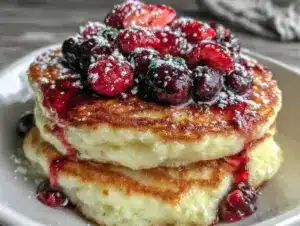 lemon ricotta pancakes - featured image