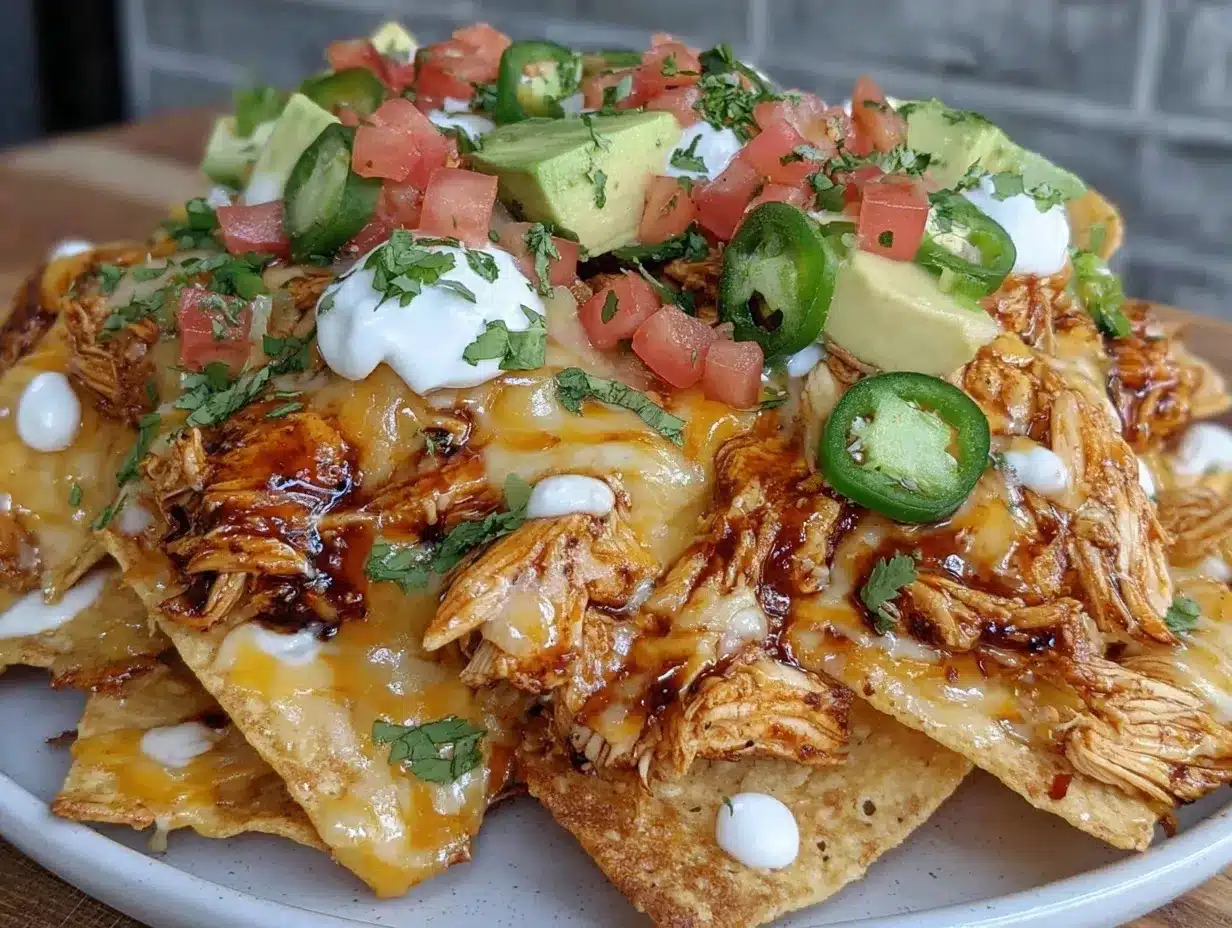 Loaded Chicken Nachos Supreme preparation steps