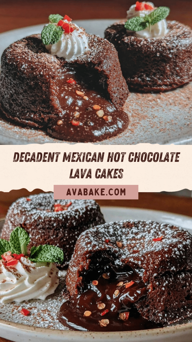 mexican hot chocolate lava cakes recipe