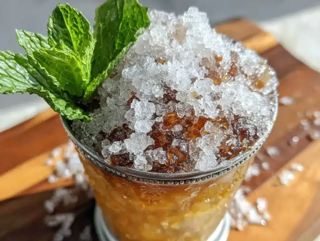 mint julep cocktail recipe - featured image