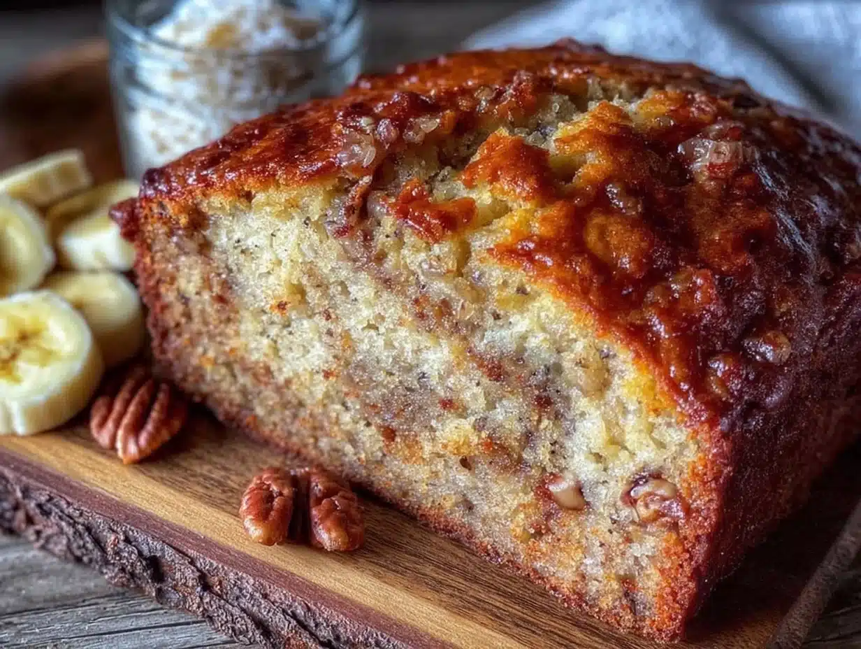 moist sourdough discard banana bread - featured image