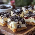 no-bake Oreo cheesecake bars - featured image