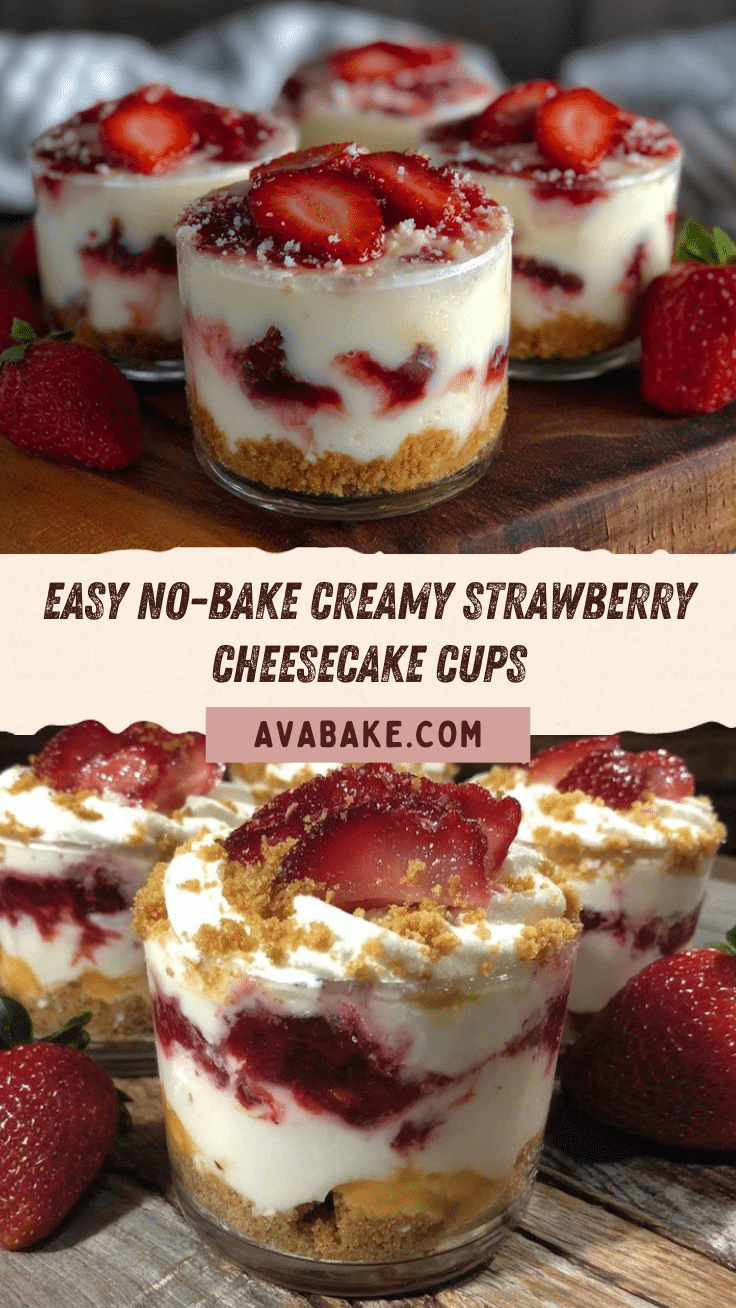 no bake strawberry cheesecake trifle cups recipe