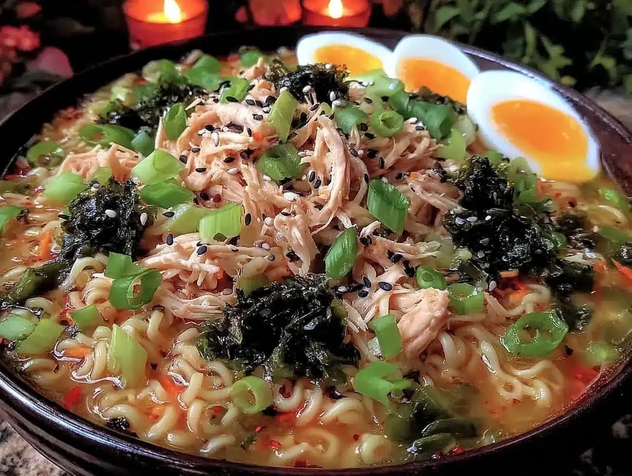 one-pot chicken ramen bowl preparation steps