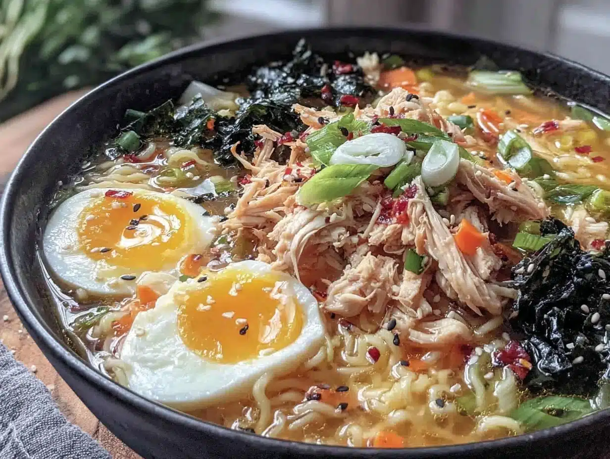 one-pot chicken ramen bowl - featured image