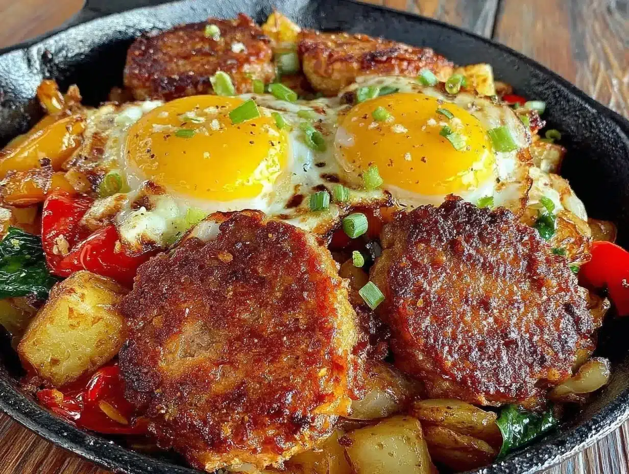 one-skillet campfire breakfast hash preparation steps