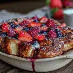 overnight french toast casserole - featured image